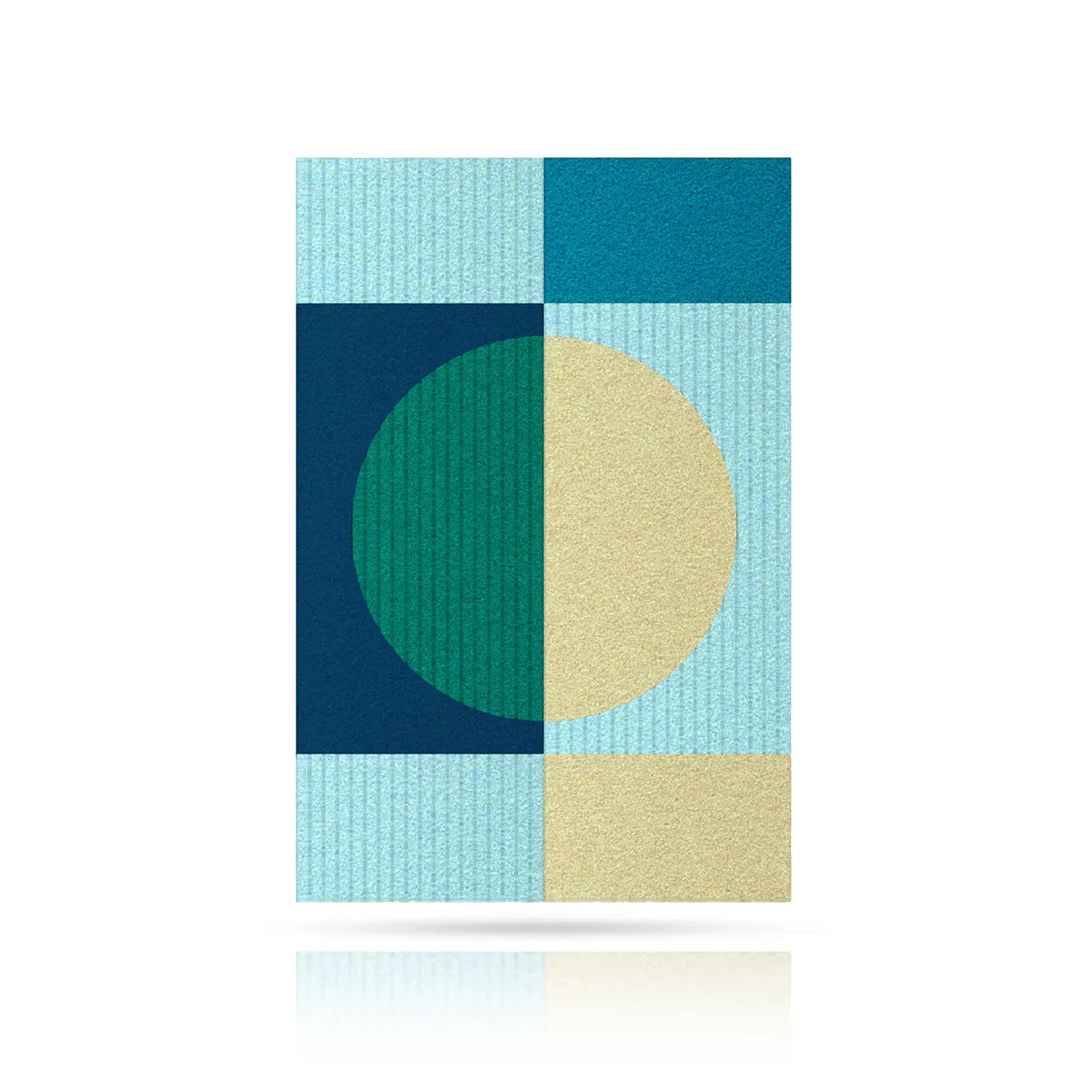 Acoustic Wall Art Panels RING 1 ocean swatch on white background Decormania eu